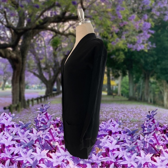 HARDTAIL HARD TAIL BLACK CARDIGAN SWEATER TOP - Picture 3 of 5